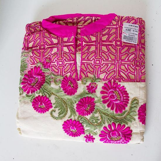 Pink and Flower Kurti Suits