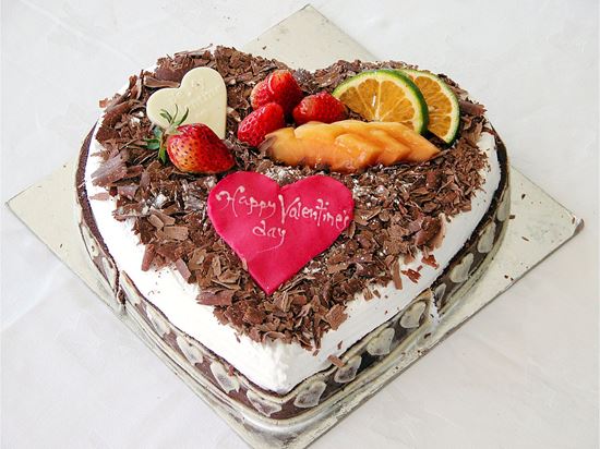 Heart Shaped Black Forest cake