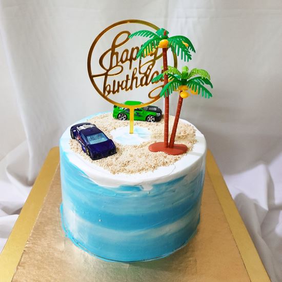 Special Beach Theme Cake