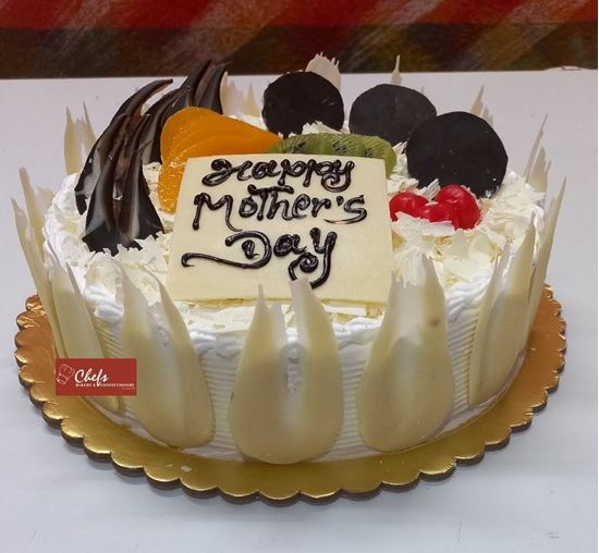 Picture of Mother's Day White Forest Cake 2LB